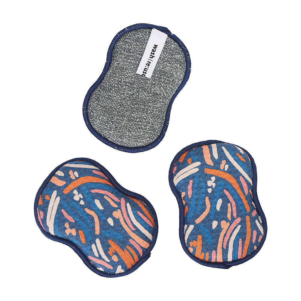 RE:usable Sponges (Set of 3) - ZW Paint Brush Sponges & Scouring Pads Once Again Home Co.