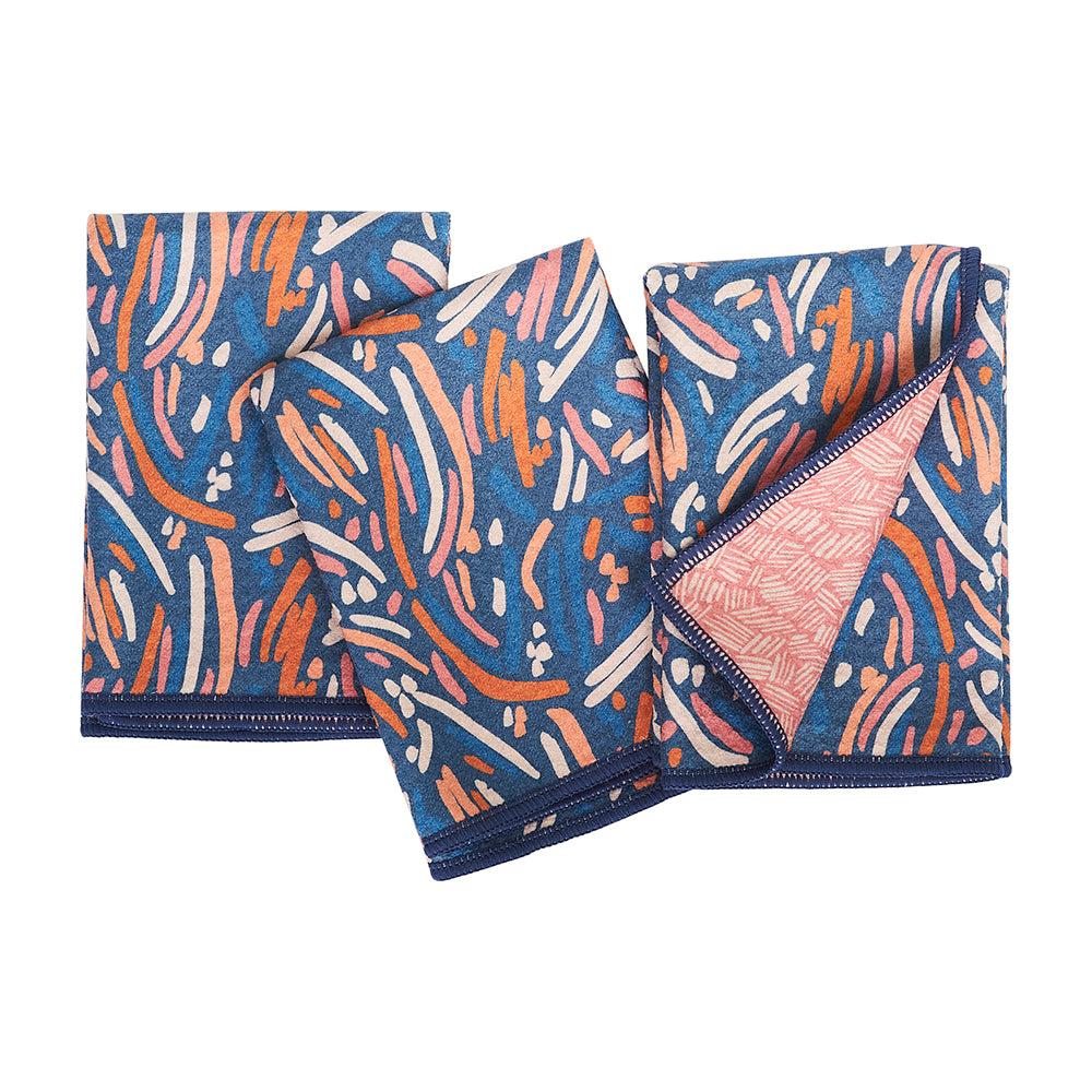 Mighty Mini Towel (Set of 3) Reversible - ZW Paint Brush Kitchen Towels Once Again Home Co.