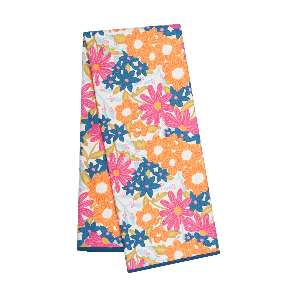 Anywhere Towel Reversible - Iris & Sea Mini Blooms