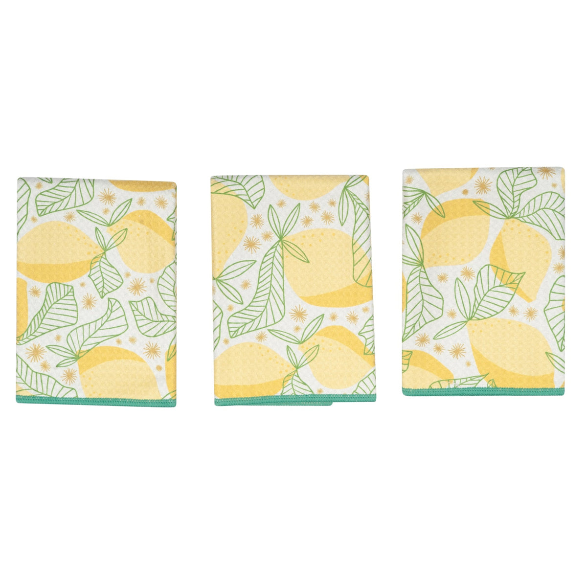 Mighty Mini Towel (Set of 3) Reversible - RJW Lemon Sparkle