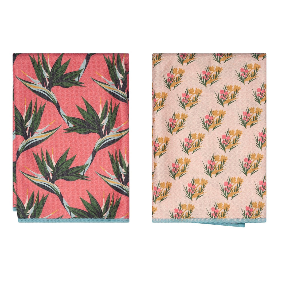 Double Duty Towel (set of 2) Reversible - JL Bird of Paradise