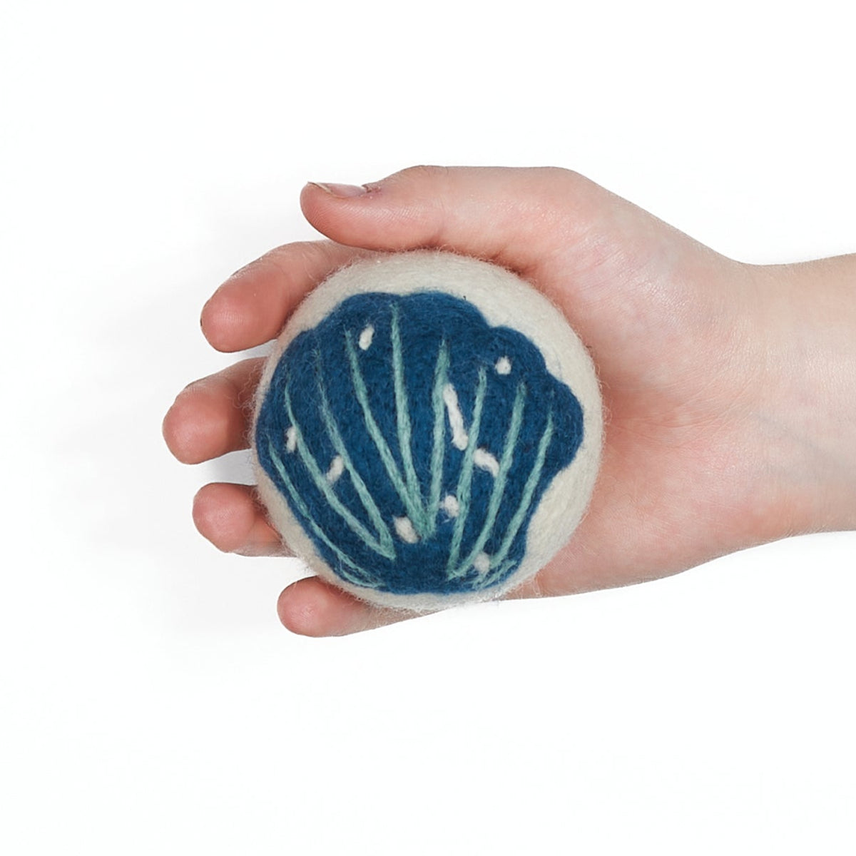 Wool Dryer Balls - Set of 3 Iris & Sea Seashell