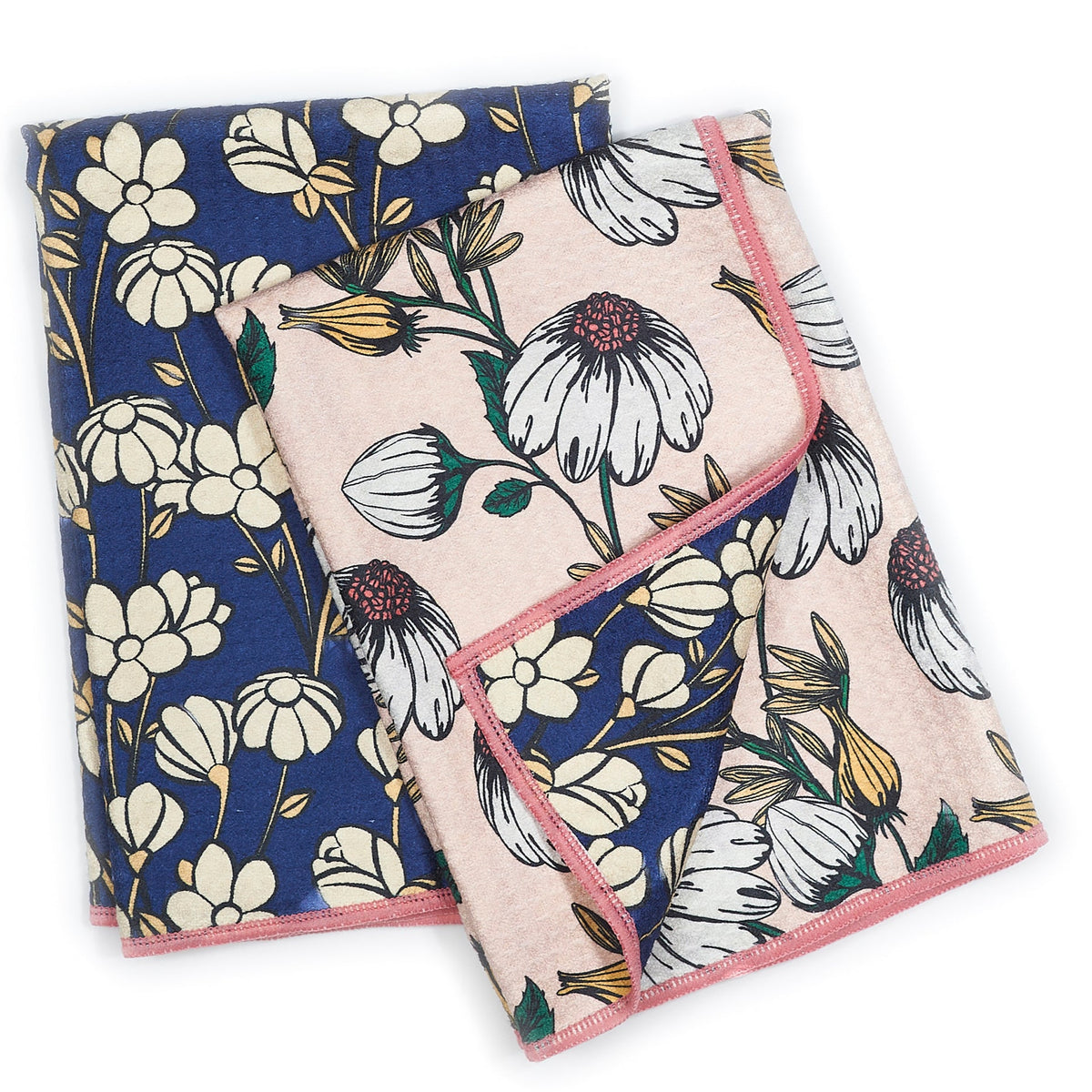 Double Duty Towel (set of 2) Reversible - JL Flower Trail