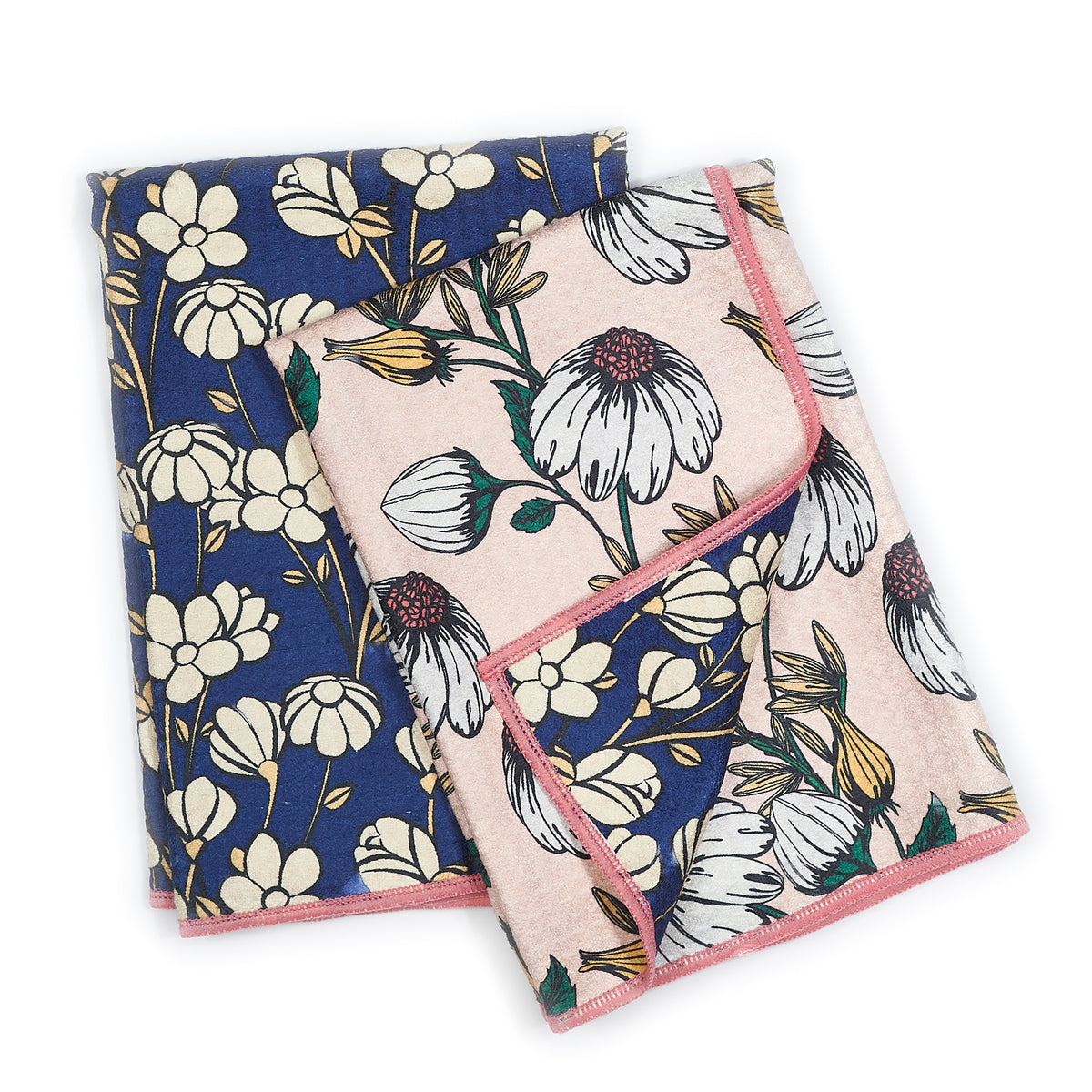 Double Duty Towel (set of 2) Reversible - JL Flower Trail
