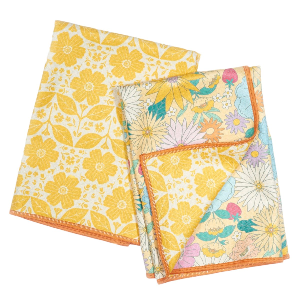 Double Duty Towel (set of 2) Reversible - MT Daisies
