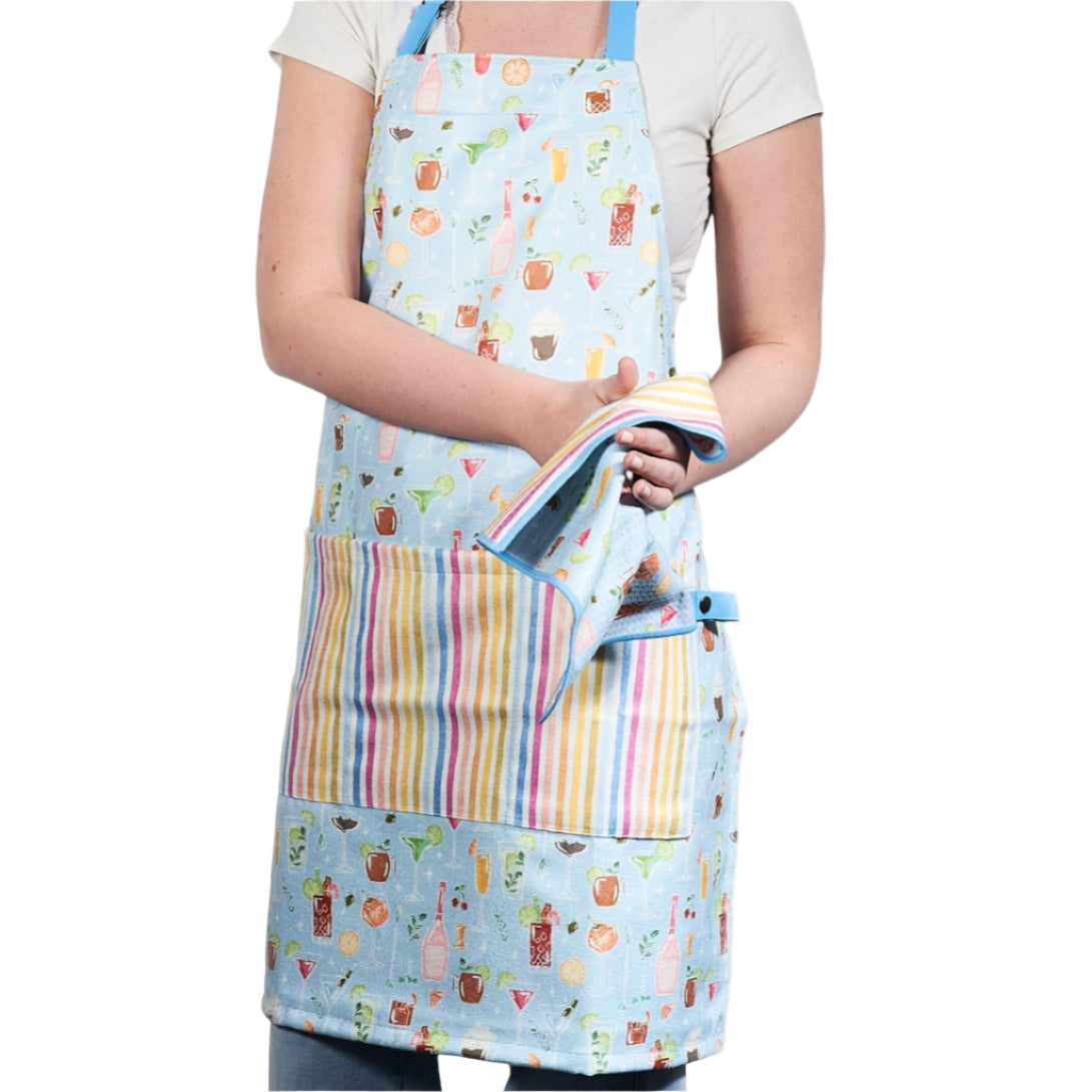 Attach and Go Apron - Iris & Sea Happy Hour