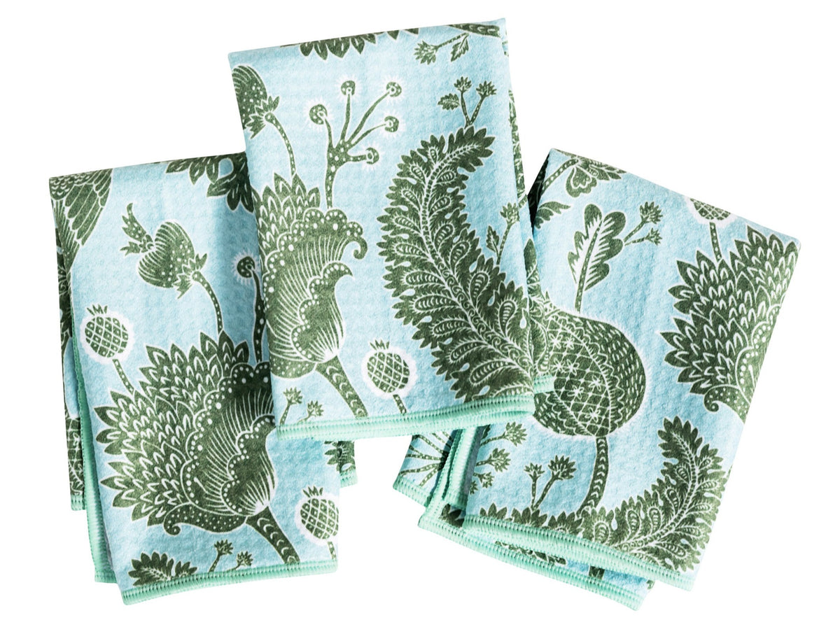 Mighty Mini Towel (Set of 3) - Aviary kitchen towels Once Again Home Co. Garden Green  