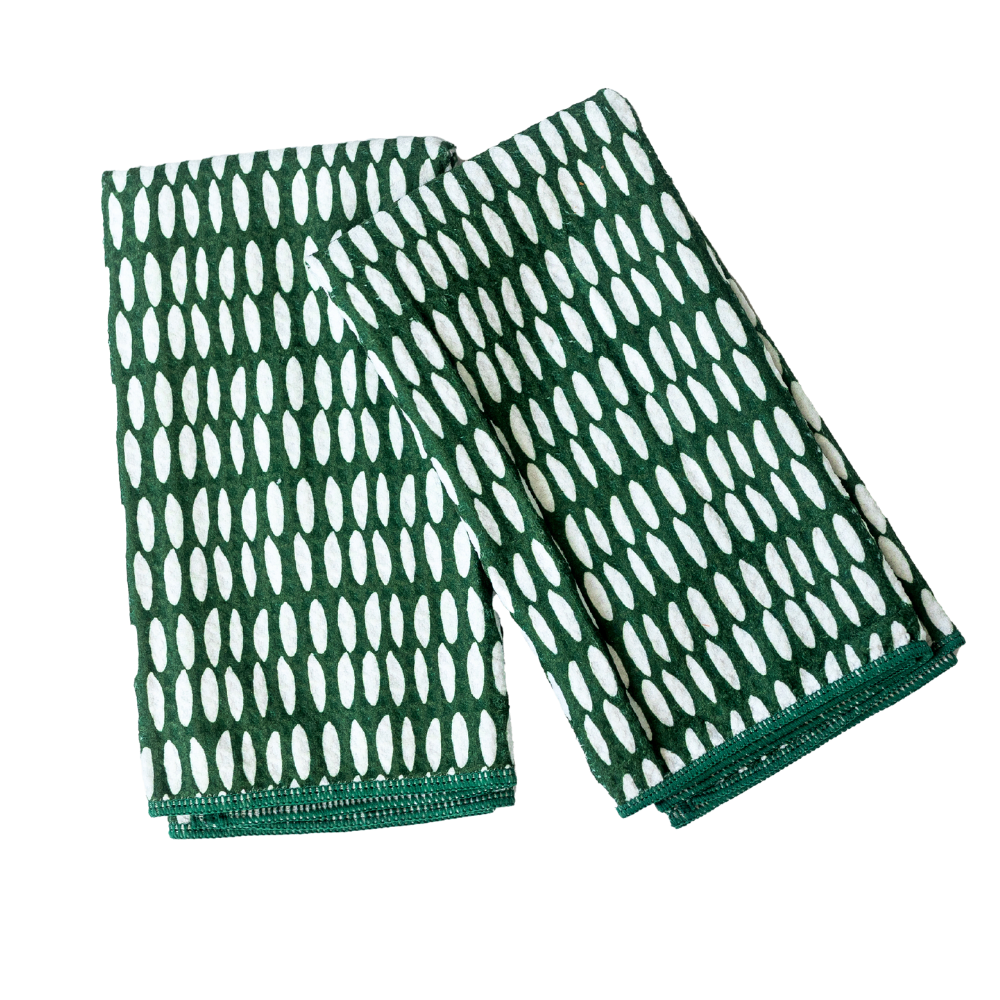 Biggie Towel (set of 2) Beans Table Linens Once Again Home Co. Dark Green