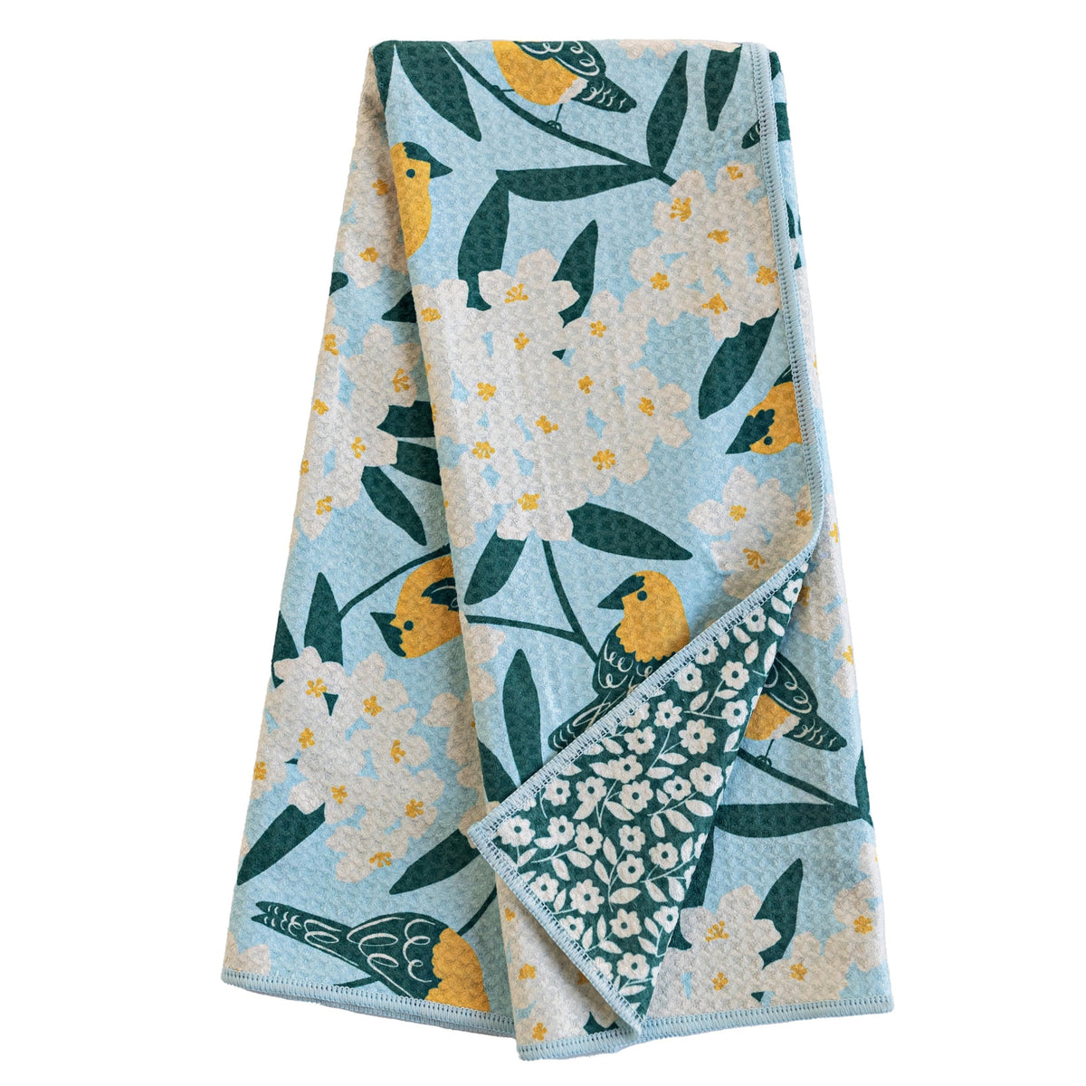 Anywhere Towel Reversible - Nuthatch Birdsong