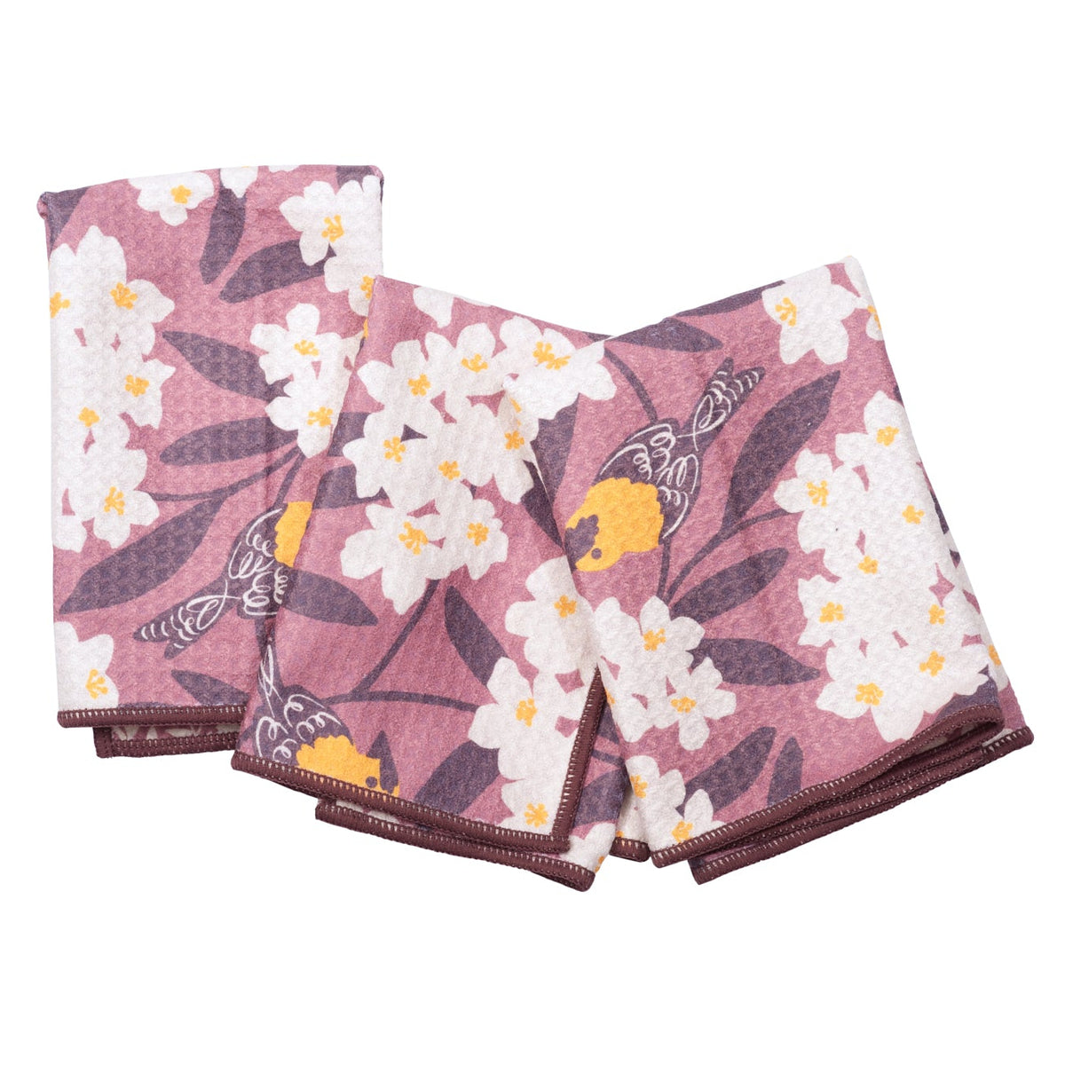 Mighty Mini Towel (Set of 3) Reversible - Nuthatch Birdsong