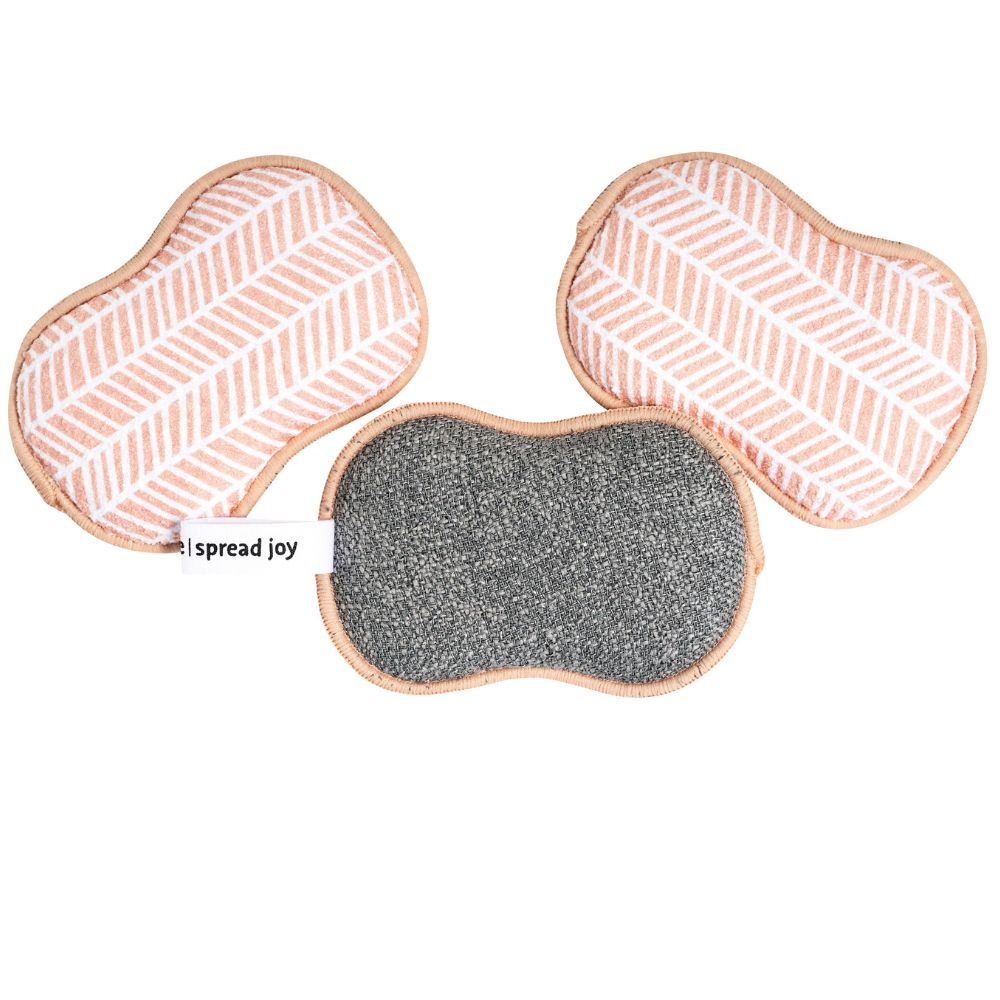 RE:usable Sponges (Set of 3) - Branches Sponges &amp; Scouring Pads Once Again Home Co. Pink  