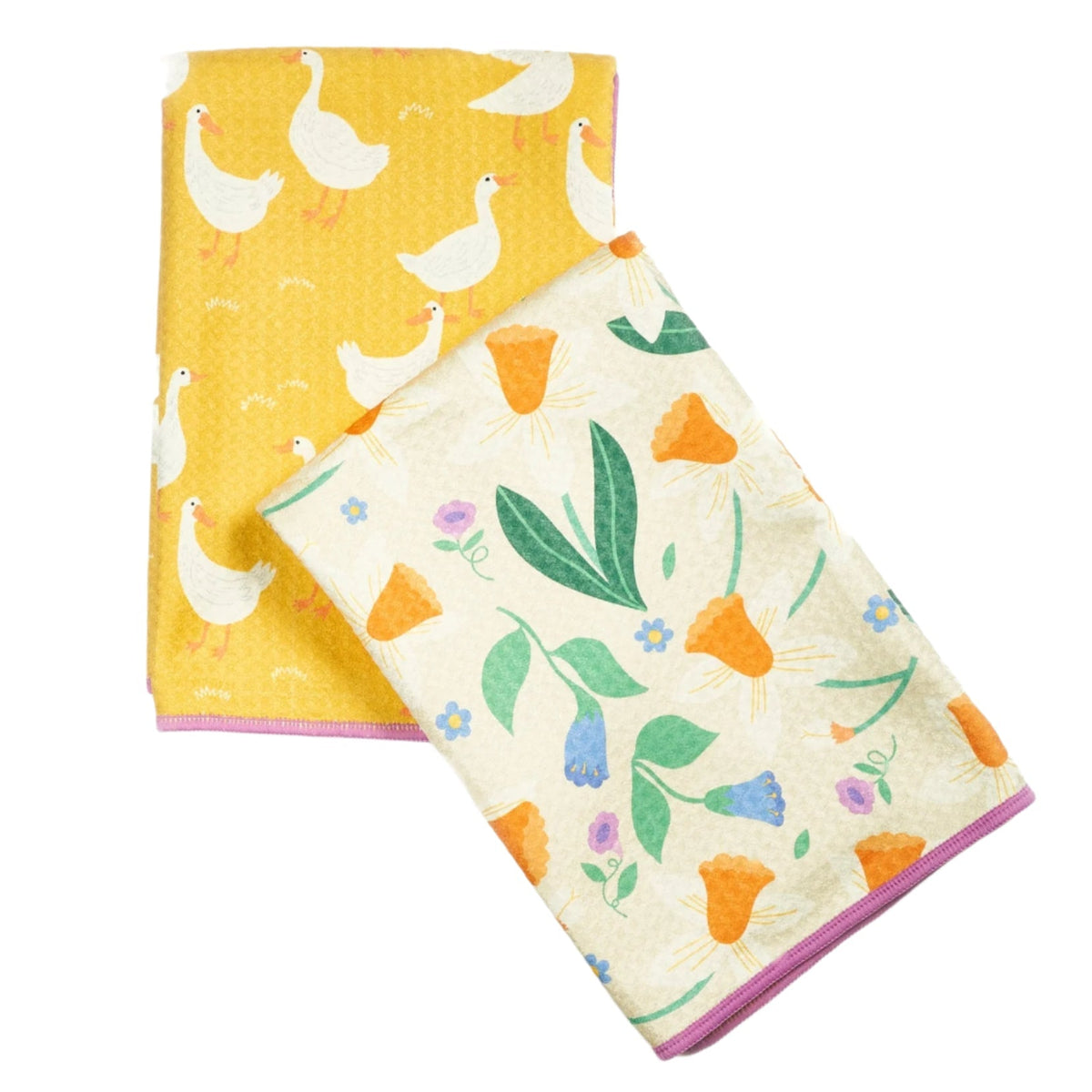 Double Duty Towel (set of 2) Reversible - MT Daffodil