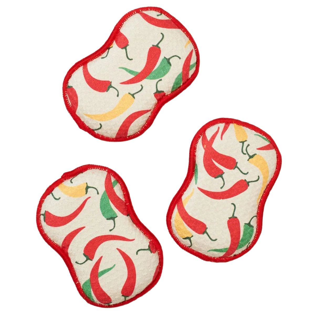 RE:usable Sponges (Set of 3) - Signature Collection Chili Peppers