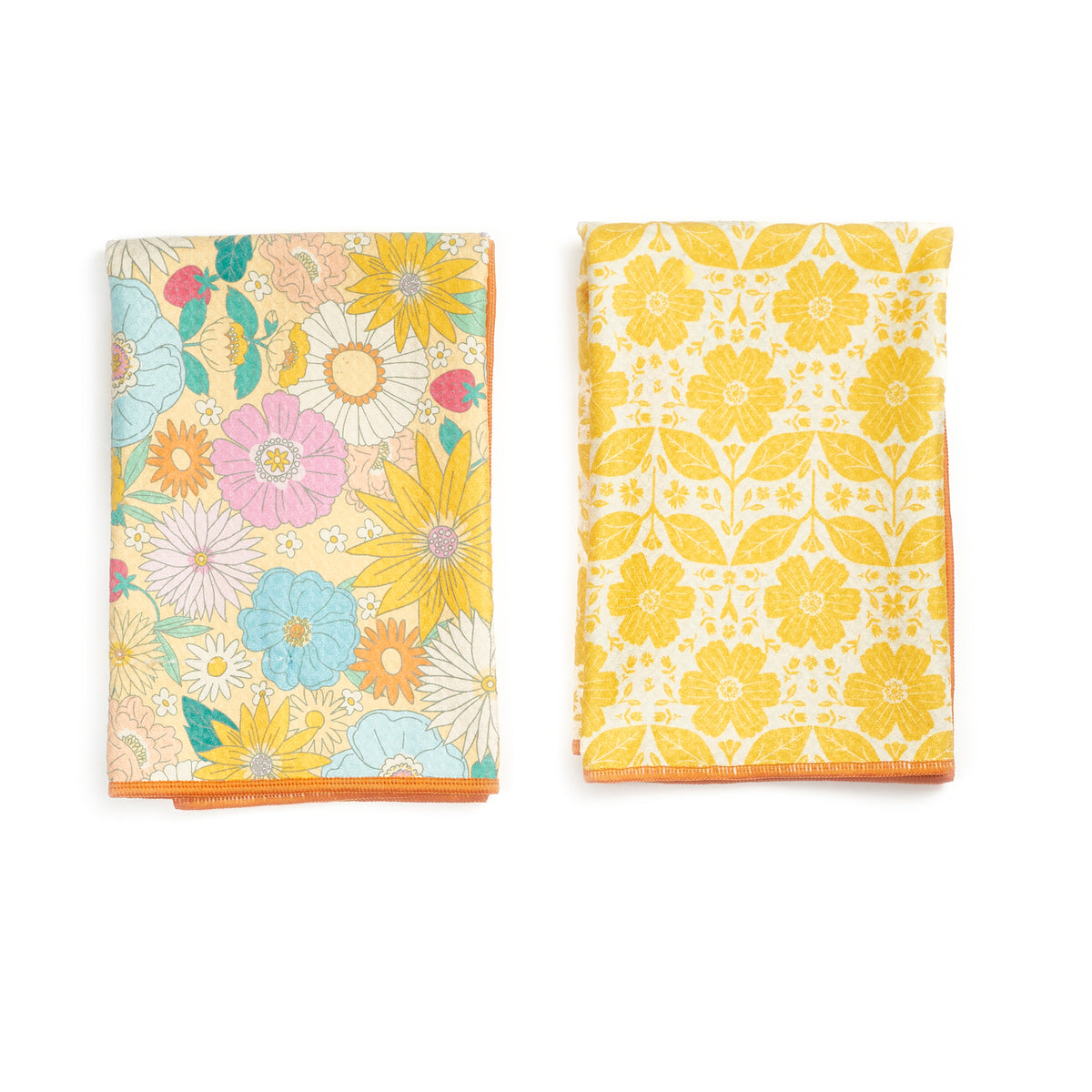 Double Duty Towel (set of 2) Reversible - MT Daisies