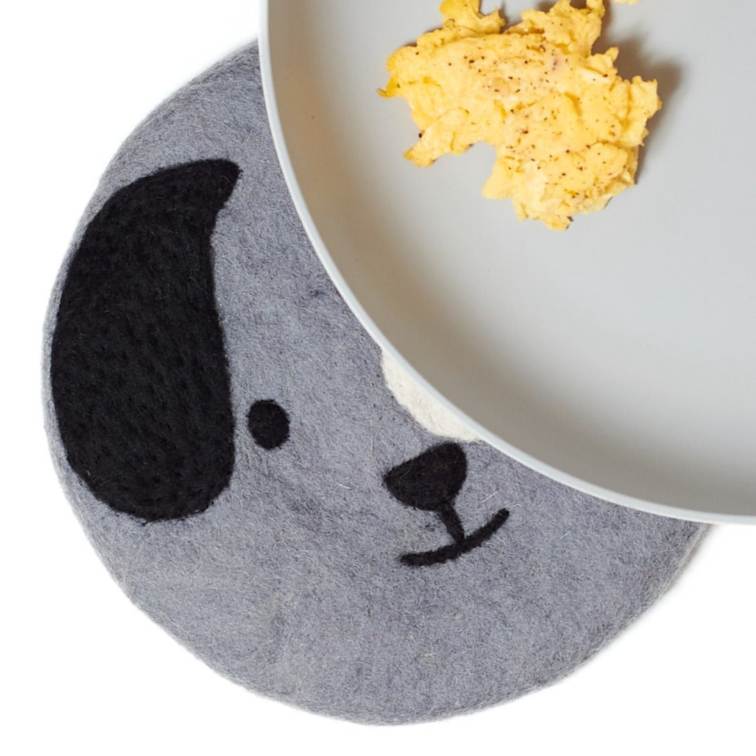 Wool Trivet - Dog
