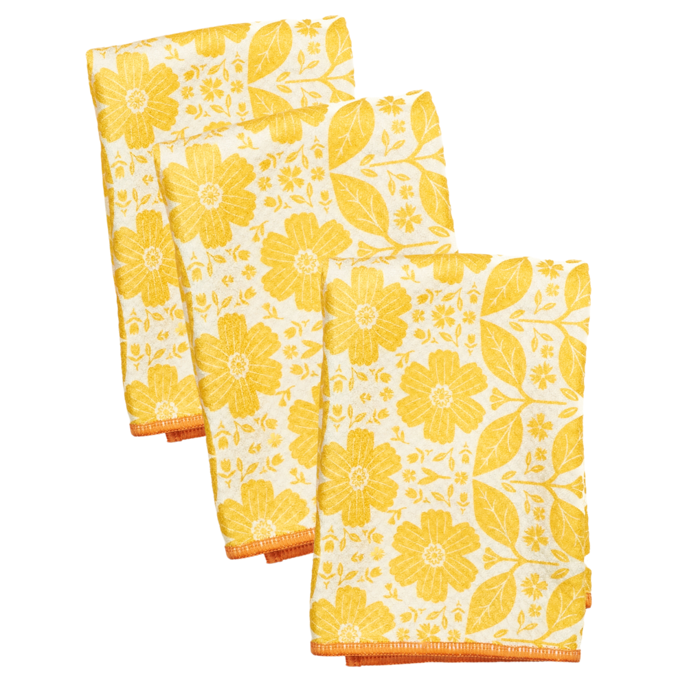 Mighty Mini Towel (Set of 3) Reversible - MT Daisies