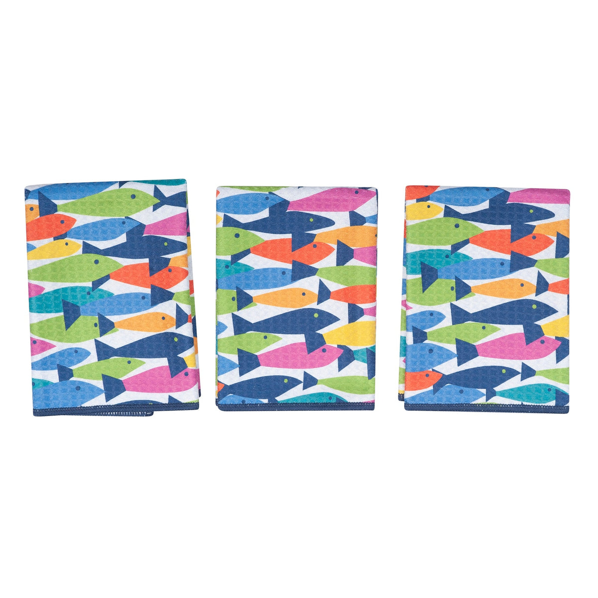 Mighty Mini Towel (Set of 3) Reversible - KN Fish