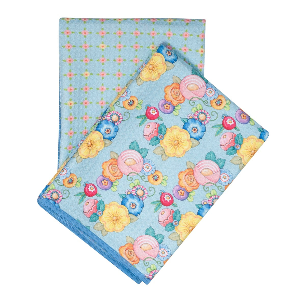 Double Duty Towel (set of 2) Reversible - ME Wildflower Garland