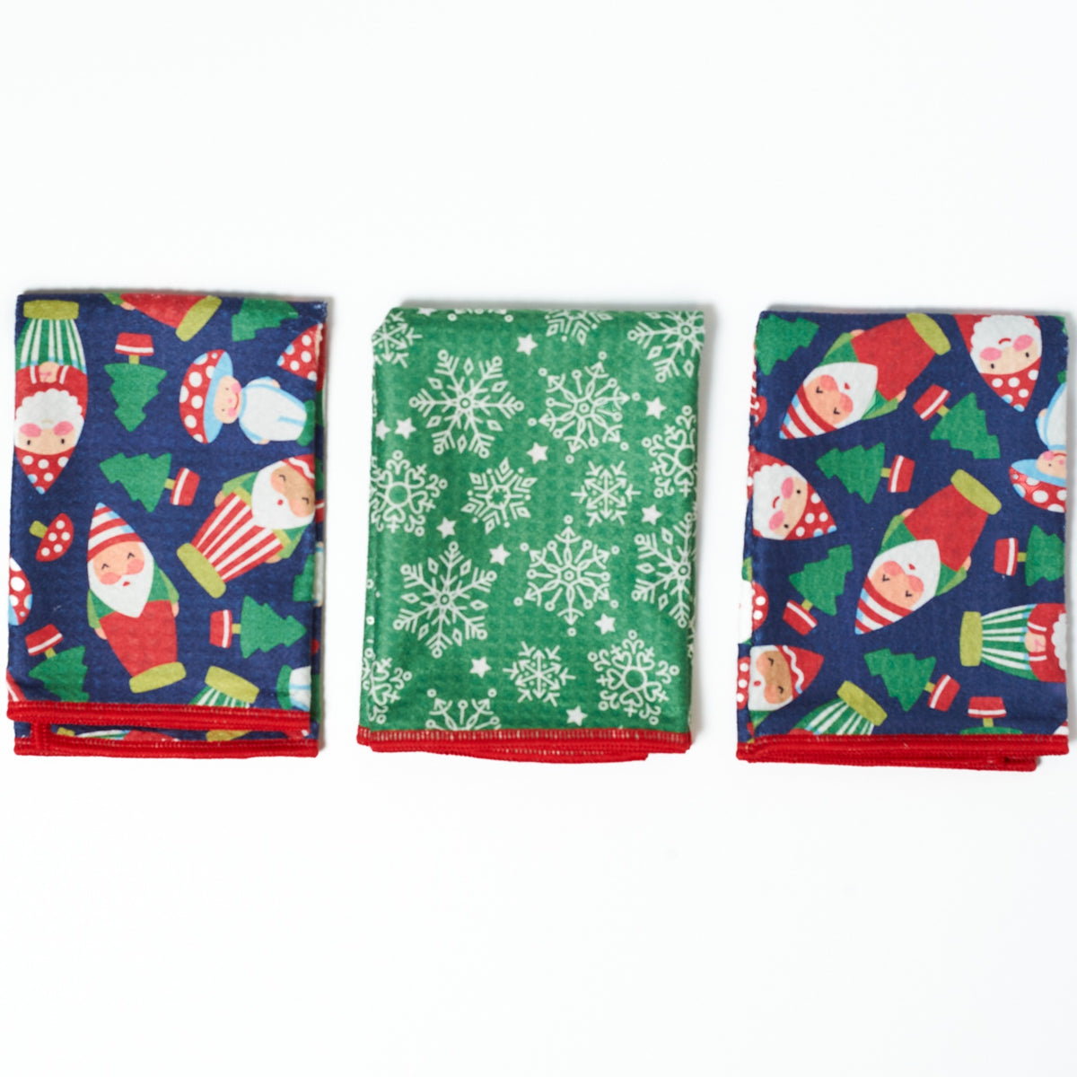 Mighty Mini Towel (Set of 3) Reversible - ME Santa Gnome
