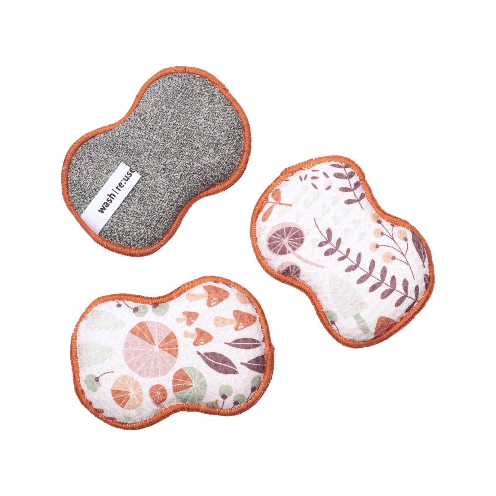 Assorted RE:usable Sponges (Set of 3) - HJ Fall Sponges & Scouring Pads Once Again Home Co.