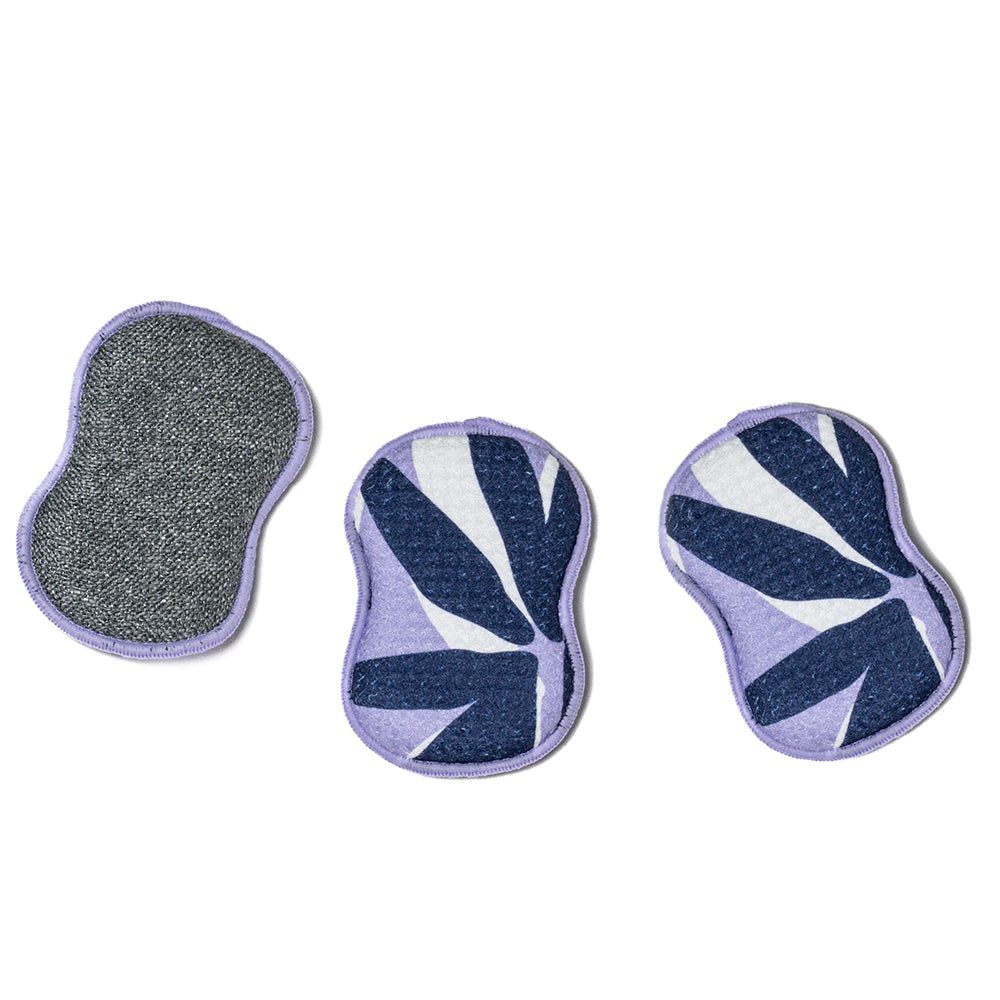 RE:usable Sponges (Set of 3) - Japonica Sponges &amp; Scouring Pads Once Again Home Co. Lilac  