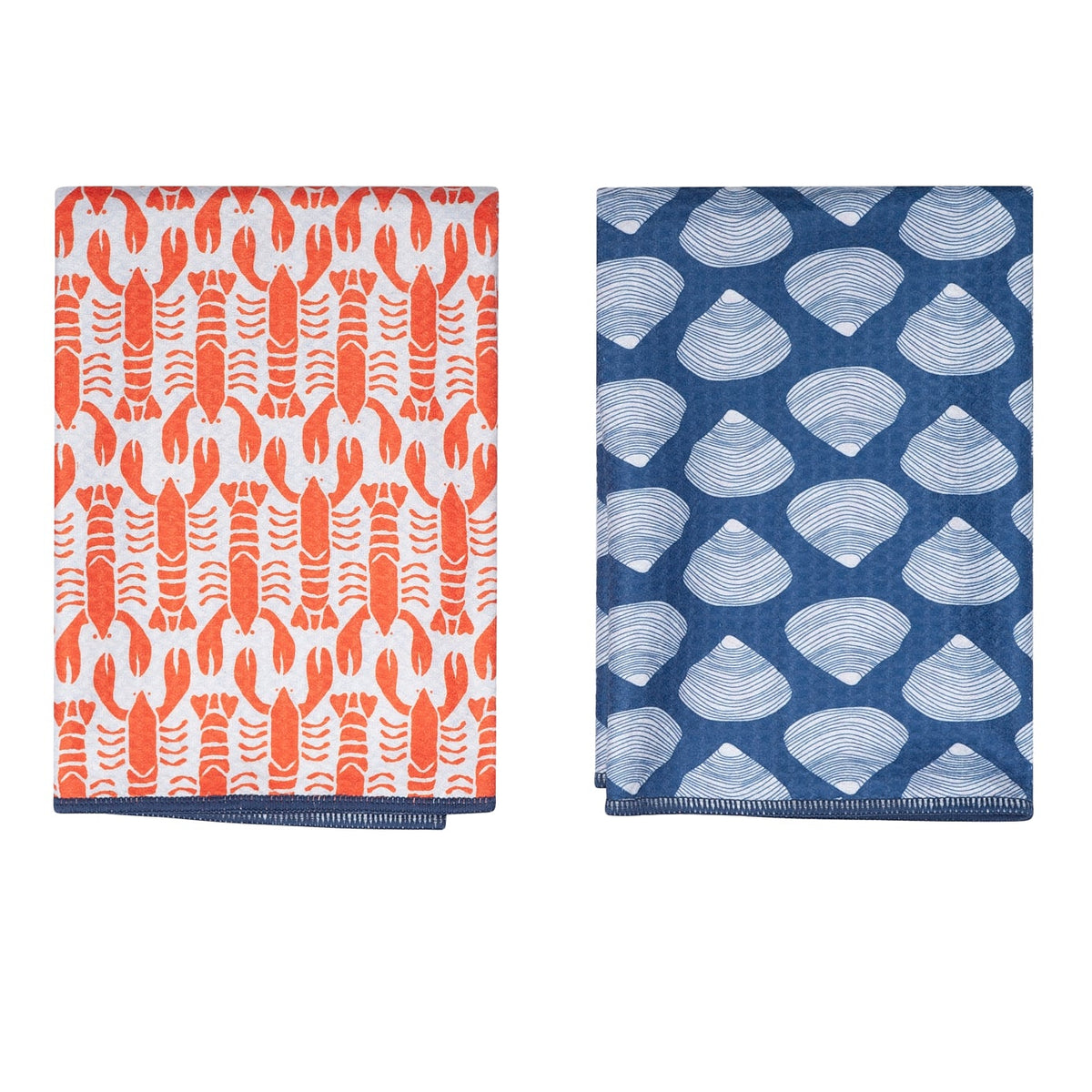 Double Duty Towel (set of 2) Reversible - KN Lobster