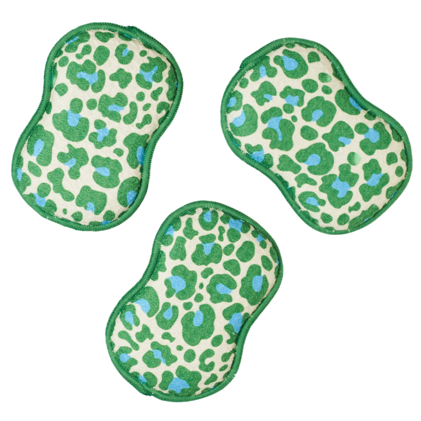 RE:usable Sponges (Set of 3) - Leopard