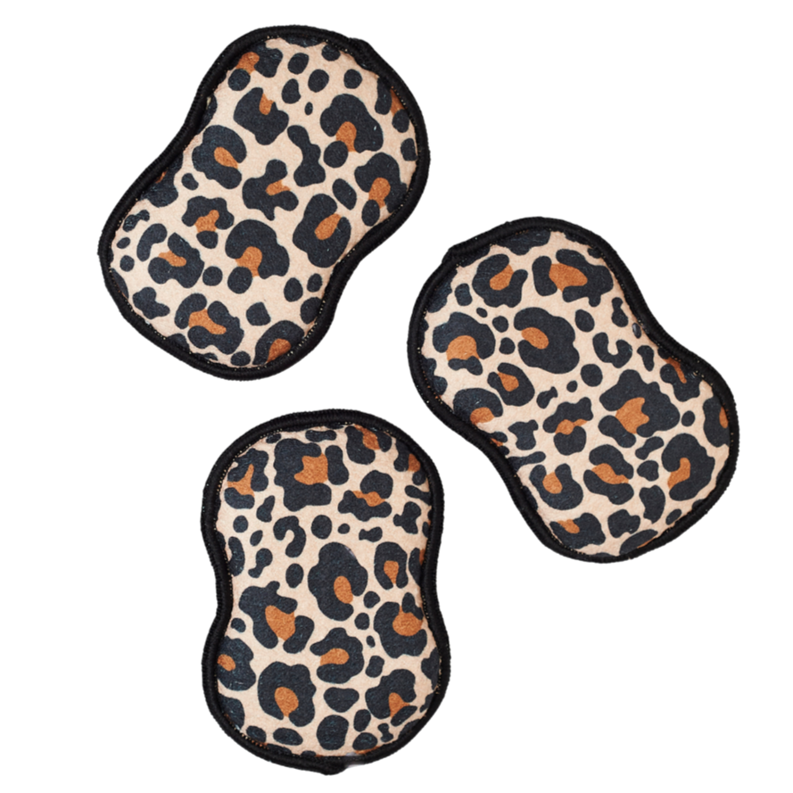 RE:usable Sponges (Set of 3) - Leopard