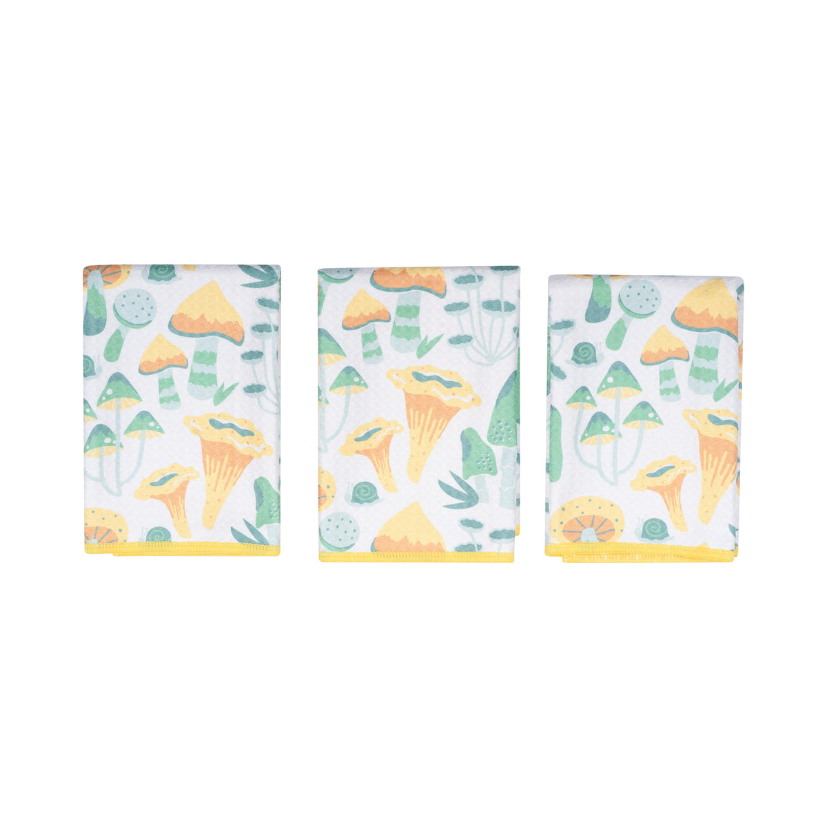 Mighty Mini Towel (Set of 3) Reversible - HJ Misty Mushrooms