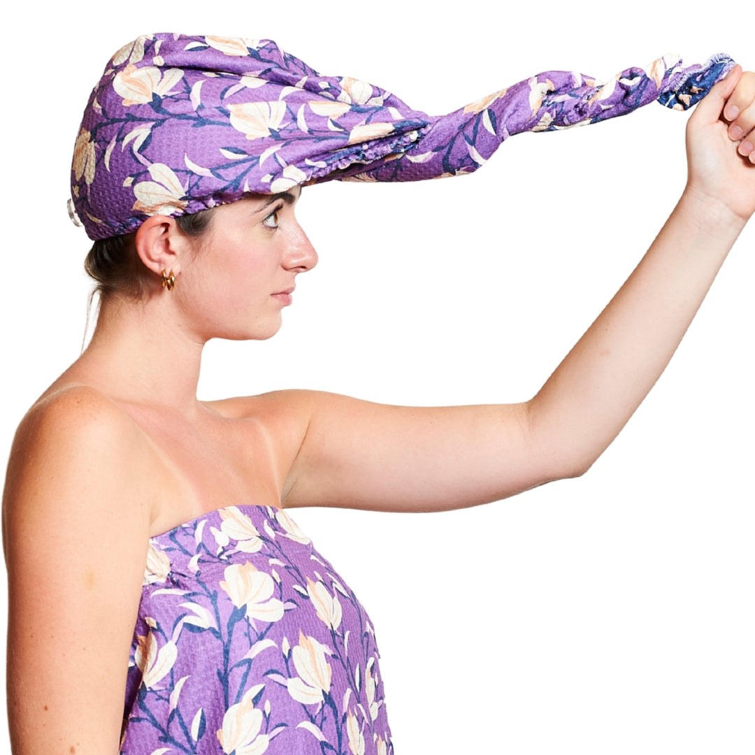 Hair Towel Wrap Double Sided - JL Magnolia