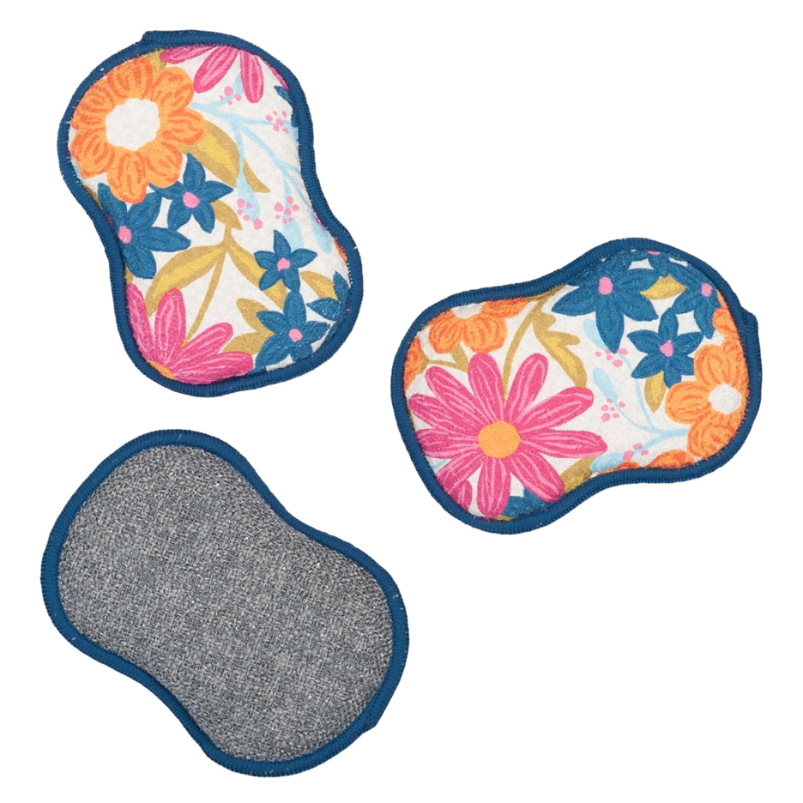 RE:usable Sponges (Set of 3) - Iris & Sea Mini Blooms