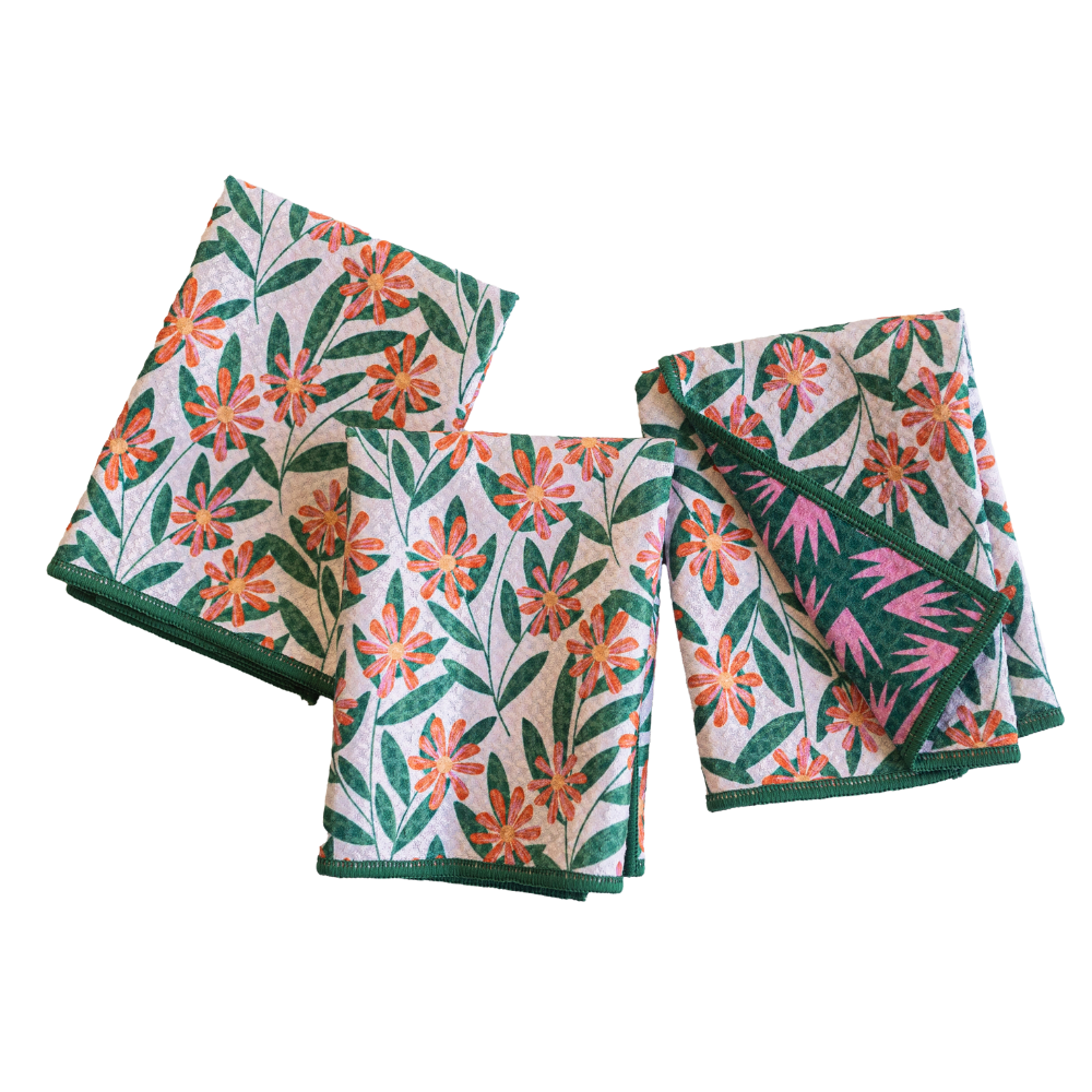 Mighty Mini Towel (Set of 3) Reversible - RJW Pink Glow Kitchen Towels Once Again Home Co.