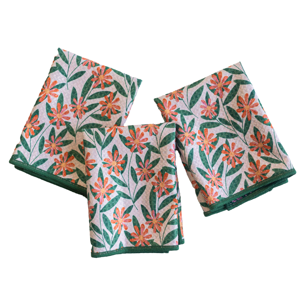 Mighty Mini Towel (Set of 3) Reversible - RJW Pink Glow