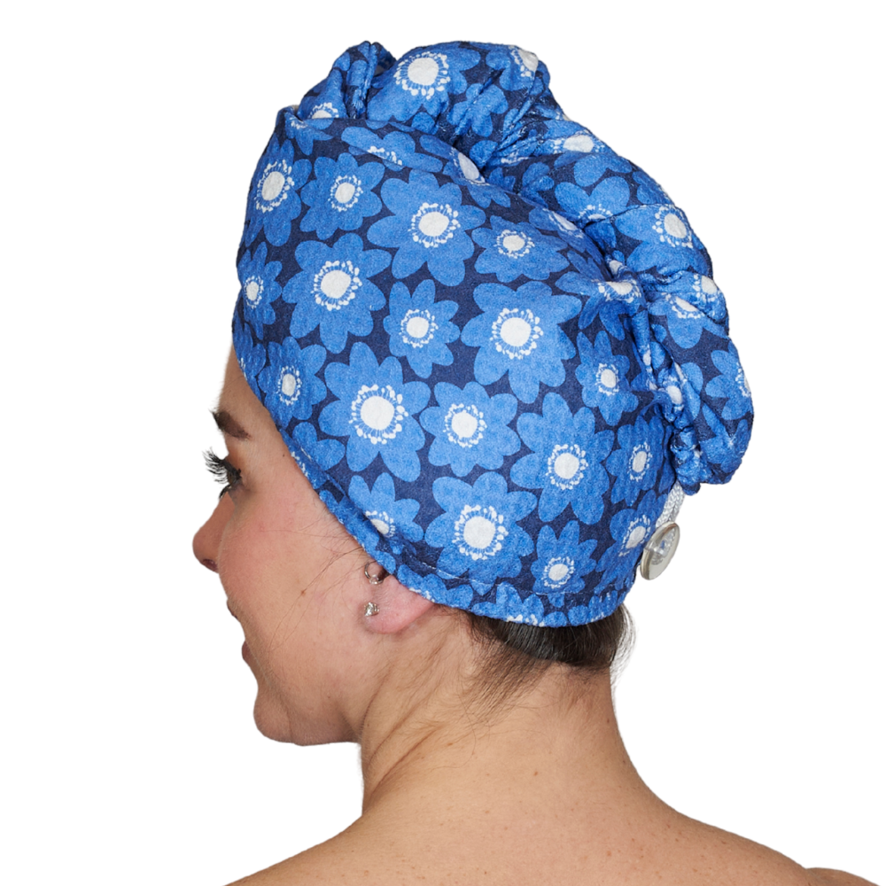 Hair Towel Wrap Double Sided - Signature Collection Pop Daisy
