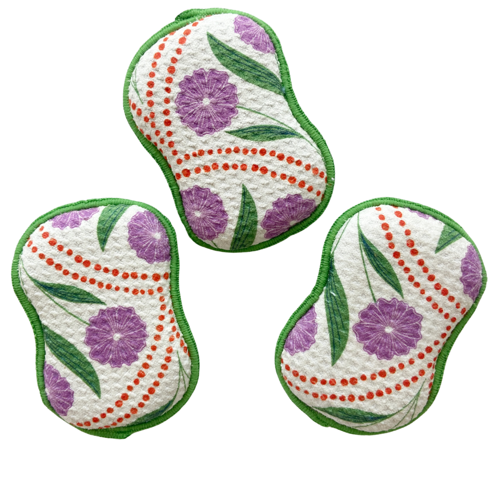 RE:usable Sponges (Set of 3) - RJW Soiree Sponges & Scouring Pads Once Again Home Co. Cream