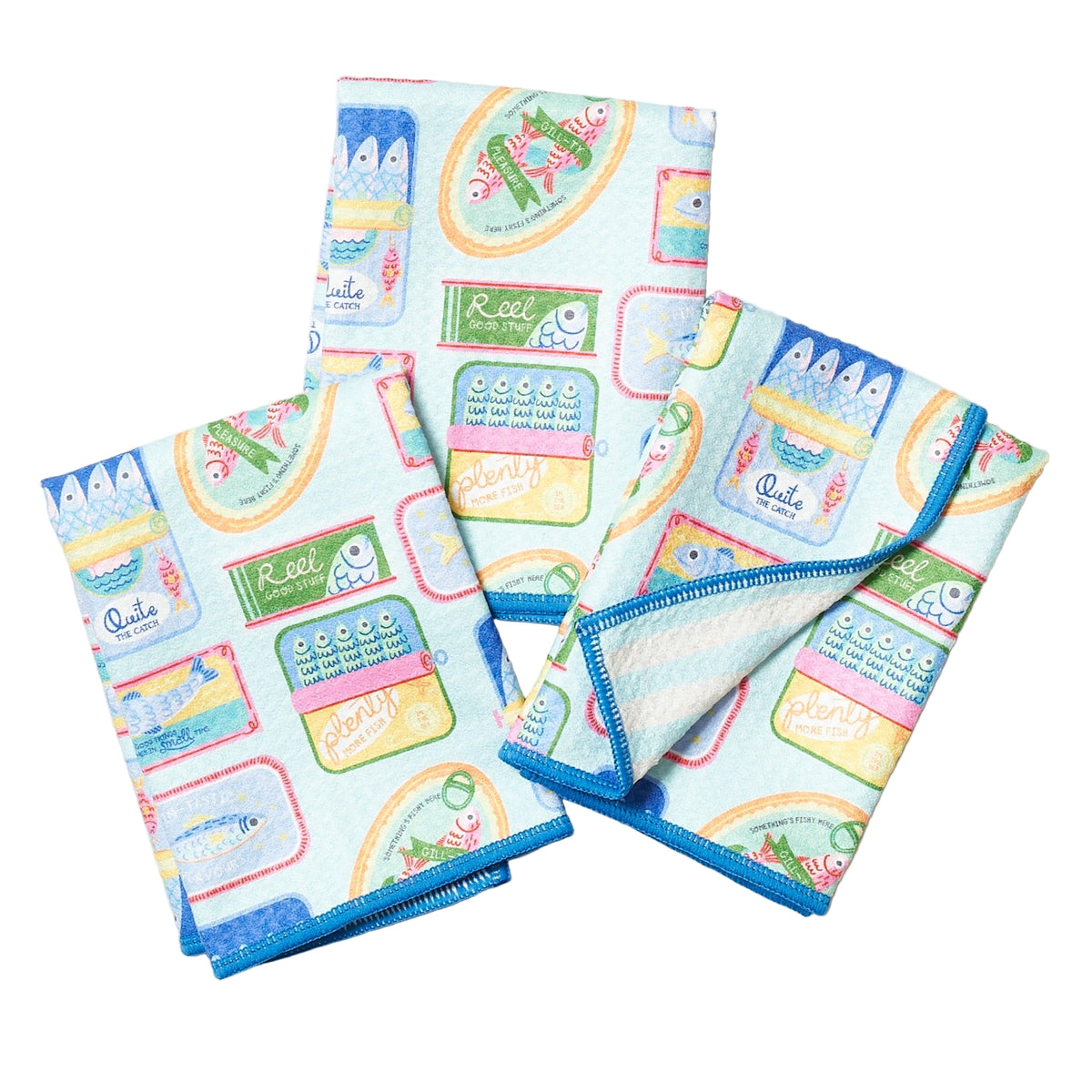 Mighty Mini Towel (Set of 3) Reversible - MT Sardines