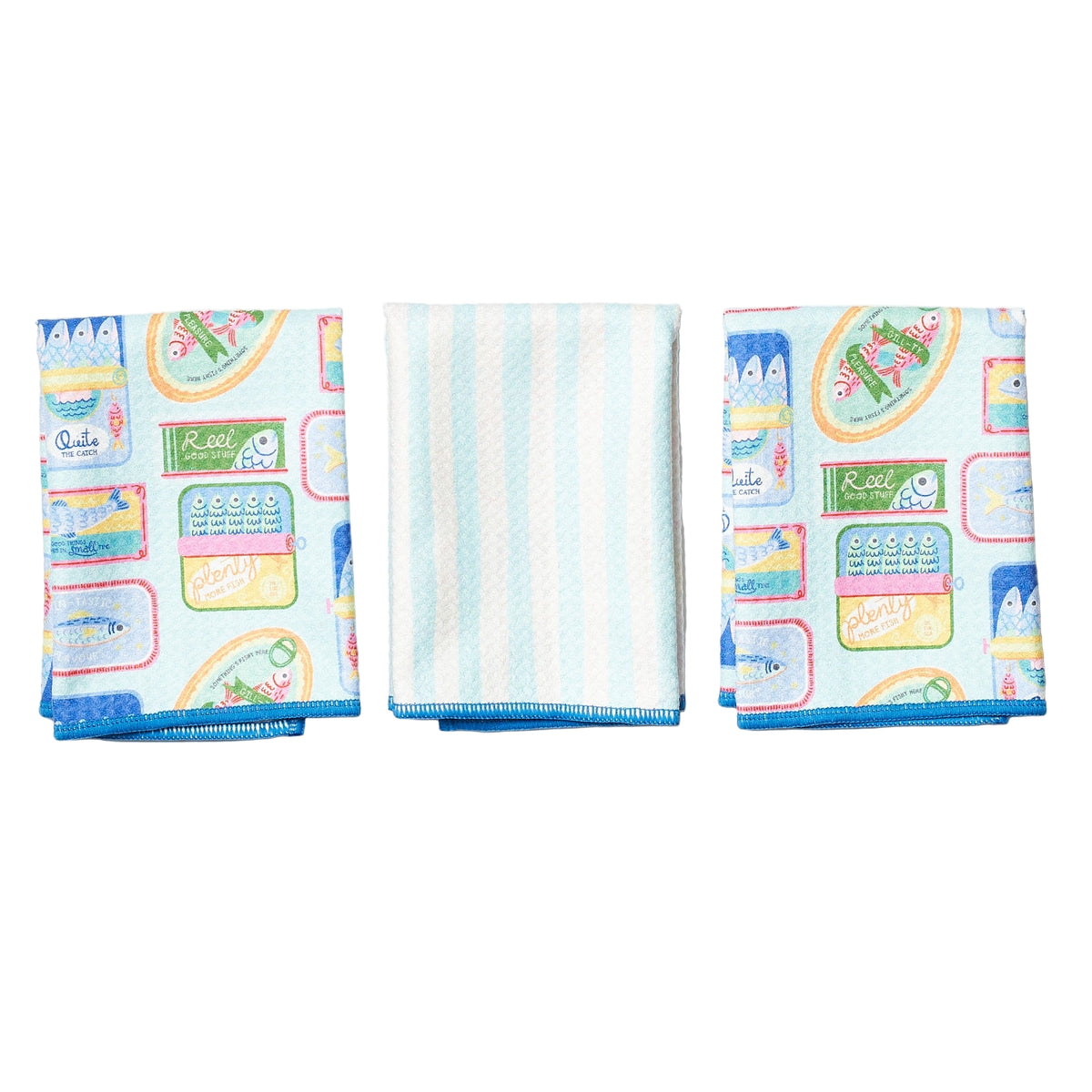 Mighty Mini Towel (Set of 3) Reversible - MT Sardines