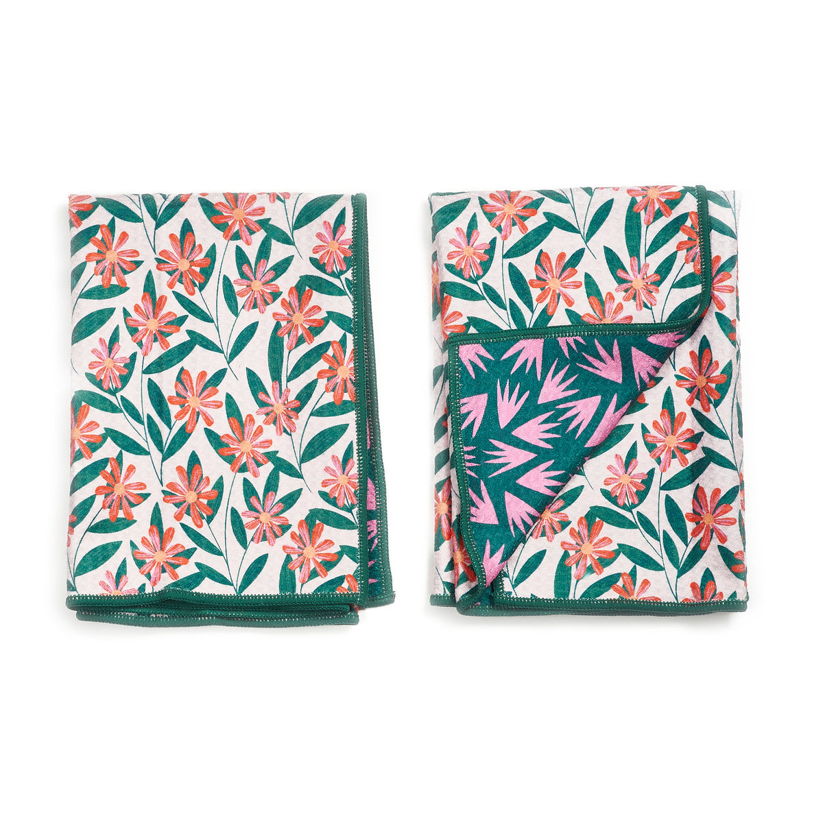 Double Duty Towel (set of 2) Reversible - RJW Pink Glow