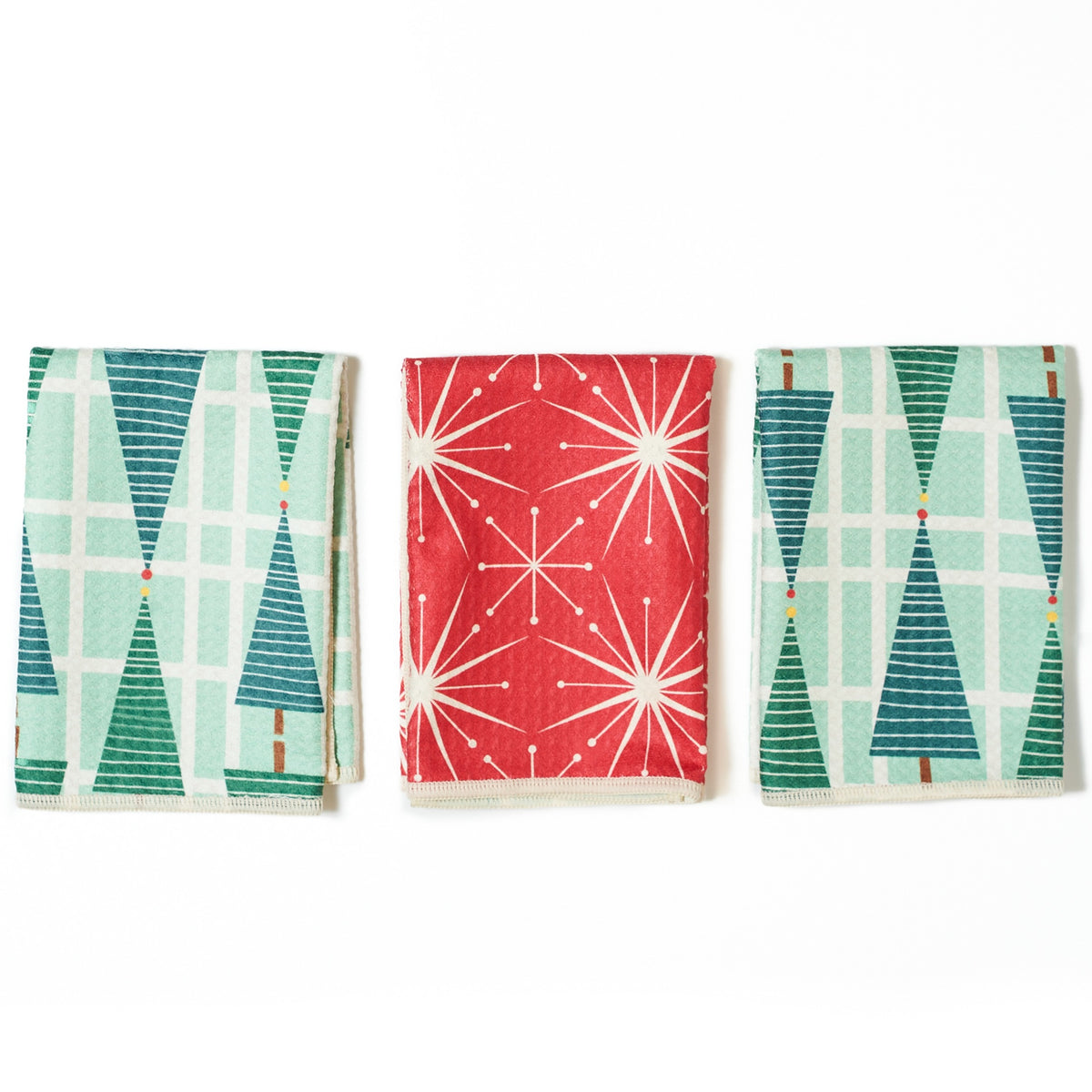 Mighty Mini Towel (Set of 3) Reversible - RJW Stripe Tree