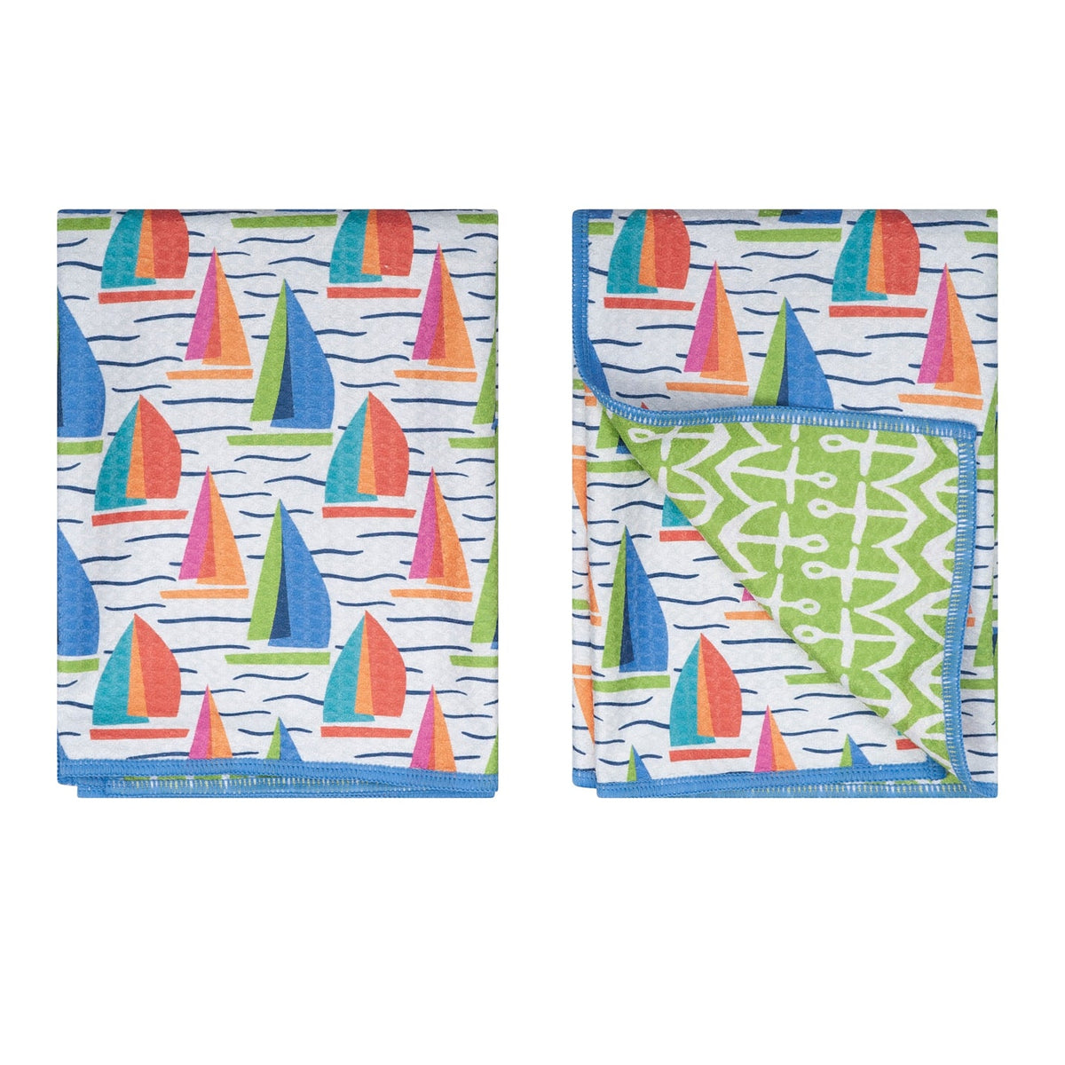 Double Duty Towel (set of 2) Reversible - KN Sail