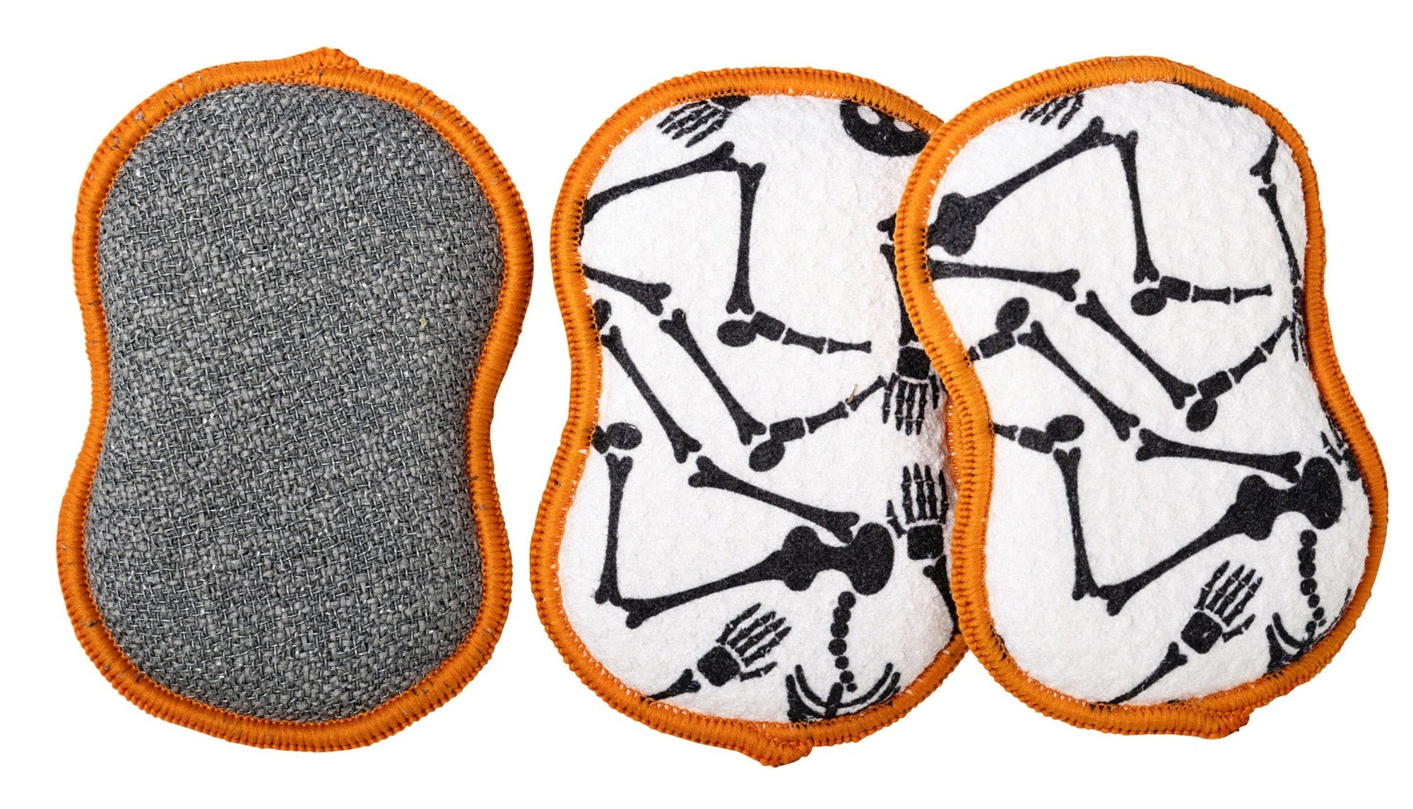 RE:usable Sponges (Set of 3) - Halloween Skeleton Sponges & Scouring Pads Once Again Home Co.   