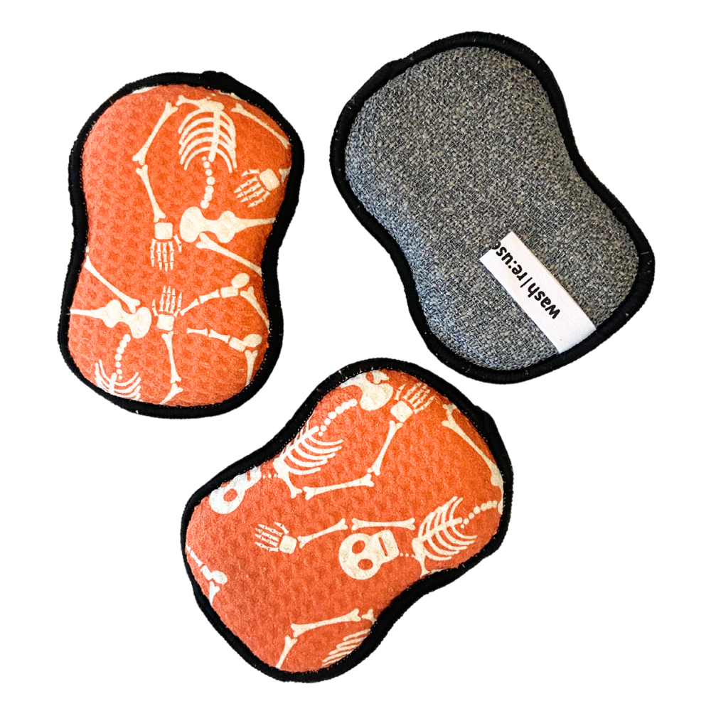 RE:usable Sponges (Set of 3) - Skeleton Sponges & Scouring Pads Once Again Home Co.