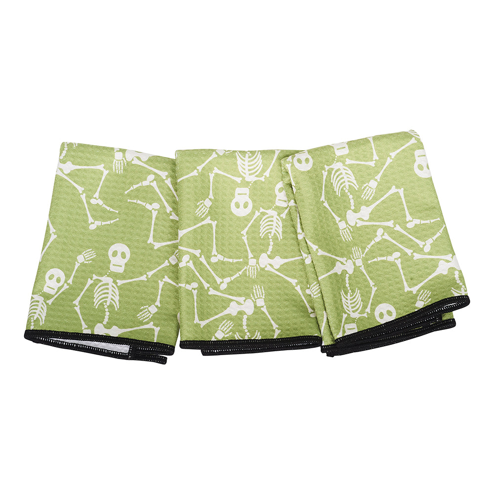 Mighty Mini Towel (Set of 3) - Skeleton Kitchen Towels Once Again Home Co. Black