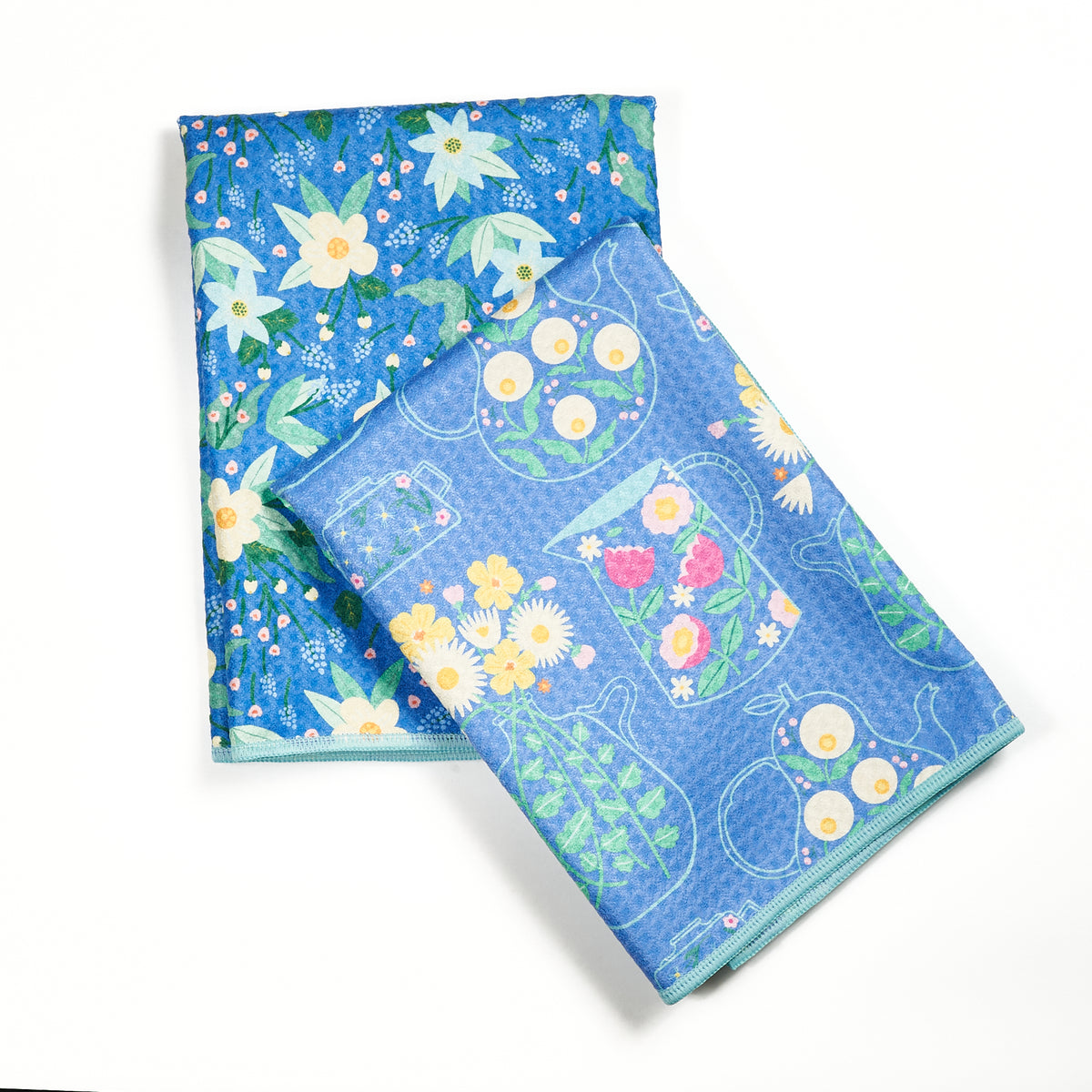 Double Duty Towel (set of 2) Reversible - MT Flower Teapot