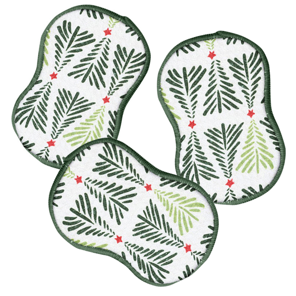 RE:usable Sponges (Set of 3) - Tree Lot Sponges & Scouring Pads Once Again Home Co. Garden Green