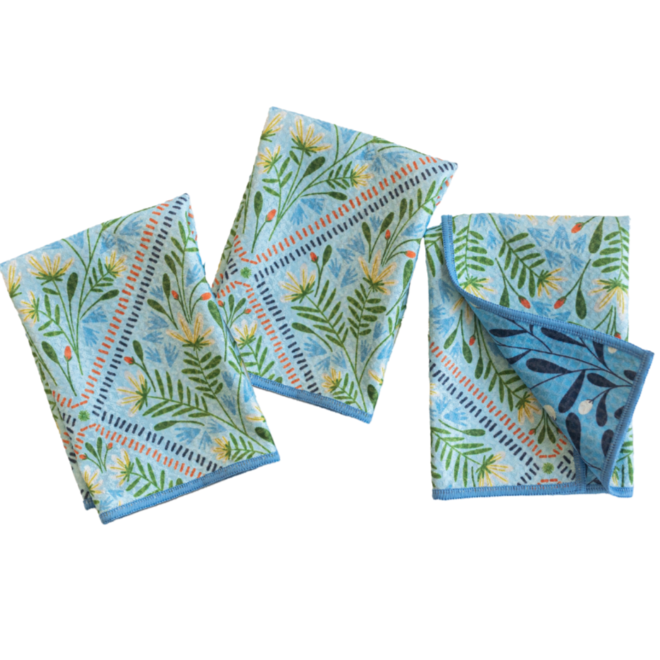 Mighty Mini Towel (Set of 3) Reversible - RJW Upward Kitchen Towels Once Again Home Co.