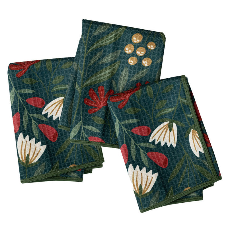 Mighty Mini Towel (Set of 3) Reversible - RJW Utopian Garden Kitchen Towels Once Again Home Co.