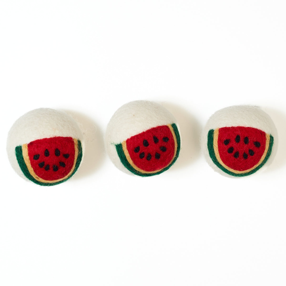 Laundry Wool Dryer Balls - Set of 3 Watermelon
