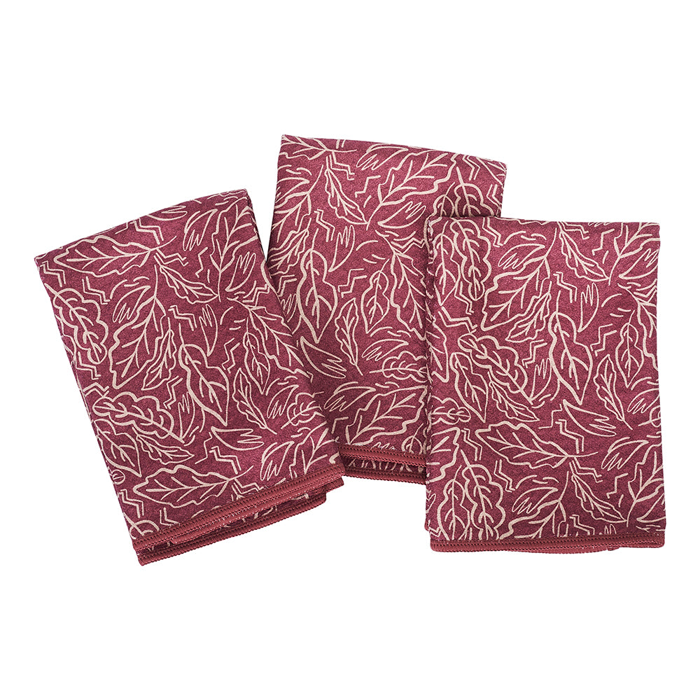 Mighty Mini Towel (Set of 3) Reversible - ZW Blustry Day Kitchen Towels Once Again Home Co. Wine