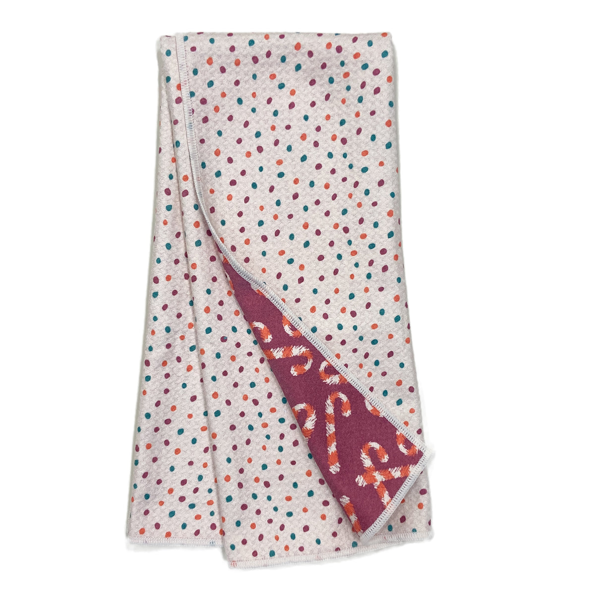 Toalla reversible para cualquier lugar - ZW Candy Cane